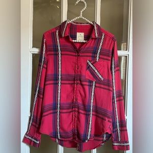 American Eagle Plaid Button Down